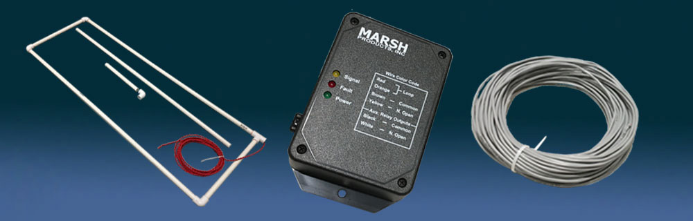 The Preformed Direct Burial PVC-Encased Loop comes with the Marsh Vehicle Detector and 100 feet of cable.